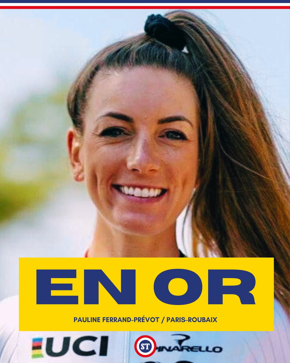 🇫🇷 PARIS-ROUBAIX POUR PAULINE FERRAND-PRÉVOT ❤️

Premier Monument pour notre championne olympique 🥇

Légende du sport Français 👑