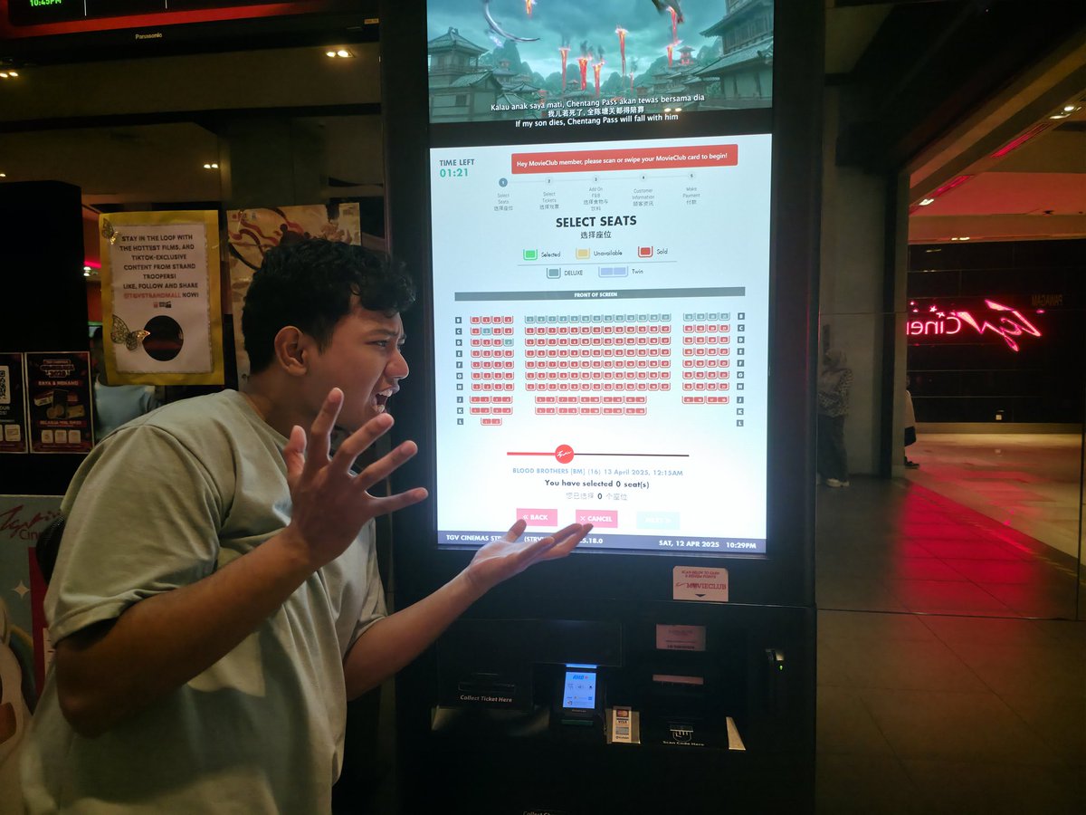 Penangan filem Blood Brothers : Bara Naga. Semua bangsa datang menyokong filem tempatan.

Tahniah <a href="/syafiqyusof/">Syafiq Yusof</a> hasilkan filem berkualiti. Jom serbu pawagam berhampiran dengan anda.

<a href="/TGVCinemas/">TGV Cinemas 🇲🇾</a>