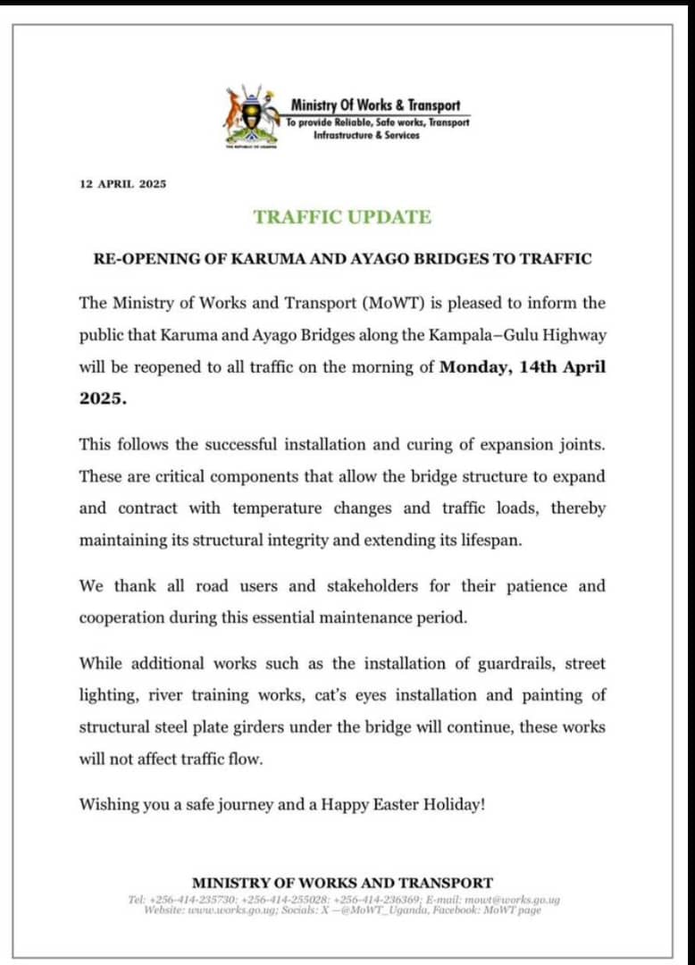 officiallinkbus's tweet image. Good news from @MoWT_Uganda to us the @road users and lovers of #northern uganda.
#Hoima to #Arua via Karuma, Agungu, Oluyo, Purongo pakwach were soon announcing our come back.💃💃💃💃