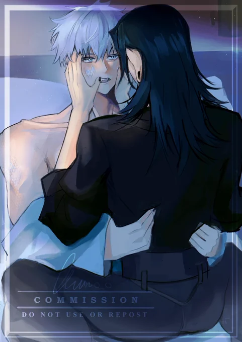 五夏 The White Snake #satosugu Commission request i did for to goge fict The writing is so delicious i read it twice, I'll definitely will read more fict from Azu and thank you very much Nyx for your support (1/2)