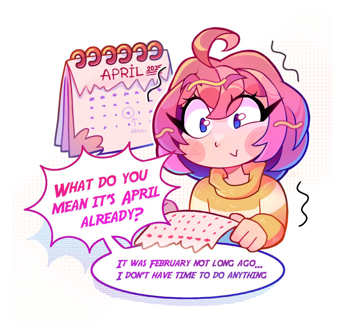 From Monday I'll start... well, at least noticing that it's already Friday
#chibiart