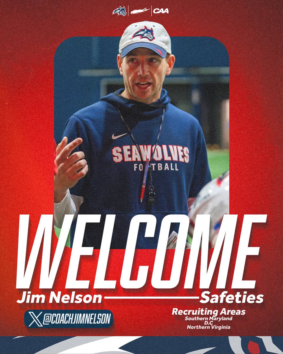 Welcome to Stony Brook, <a href="/CoachJimNelson/">Jim Nelson</a> 👋

🌊🐺 x #As1
