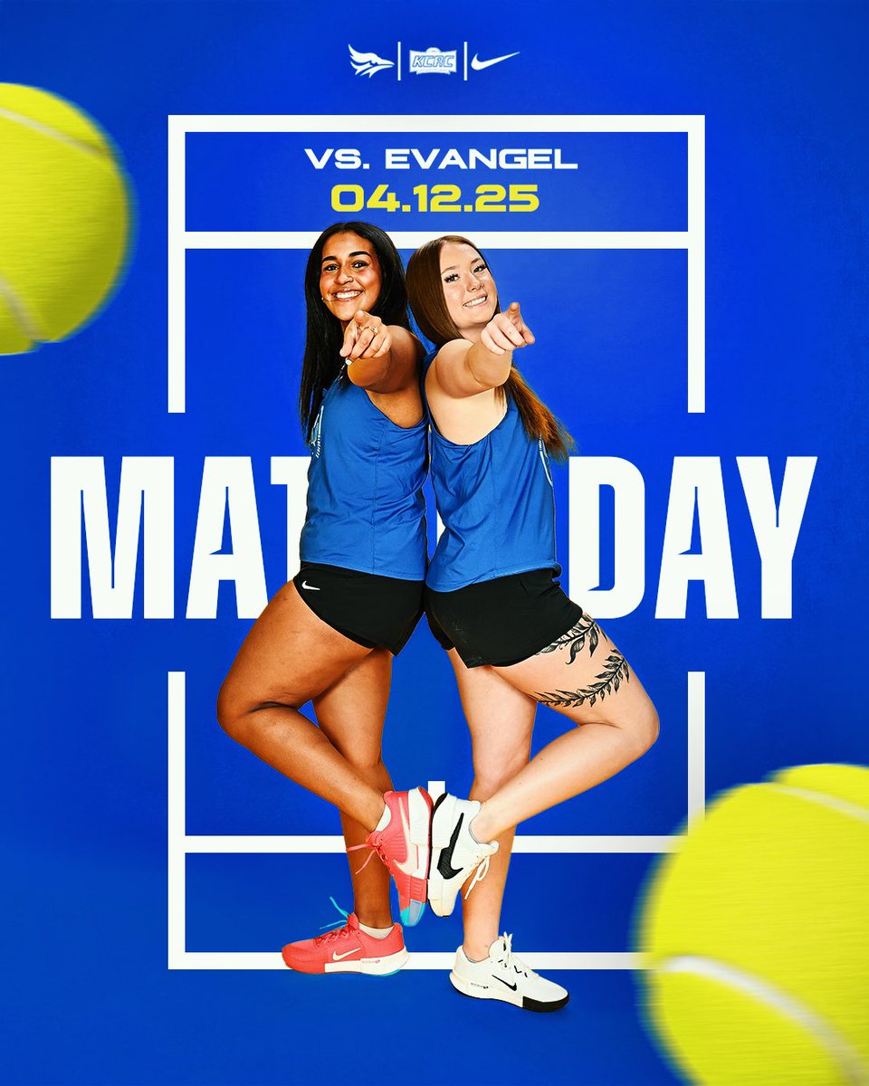 𝙎𝙏𝘼𝙂𝙀 𝙄𝙎 𝙎𝙀𝙏. 🎾 

🆚 | Evangel University  
⏰ | 10:00 a.m.
📍 | Hillsboro, Kan. 
🏟️ | Hillsboro Sports Complex