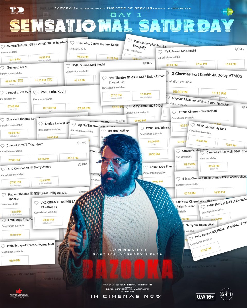 Forumkeralam2's tweet photo. #Bazooka Strong Evening and Shows🔥 https://t.co/gPoGiPsbAm