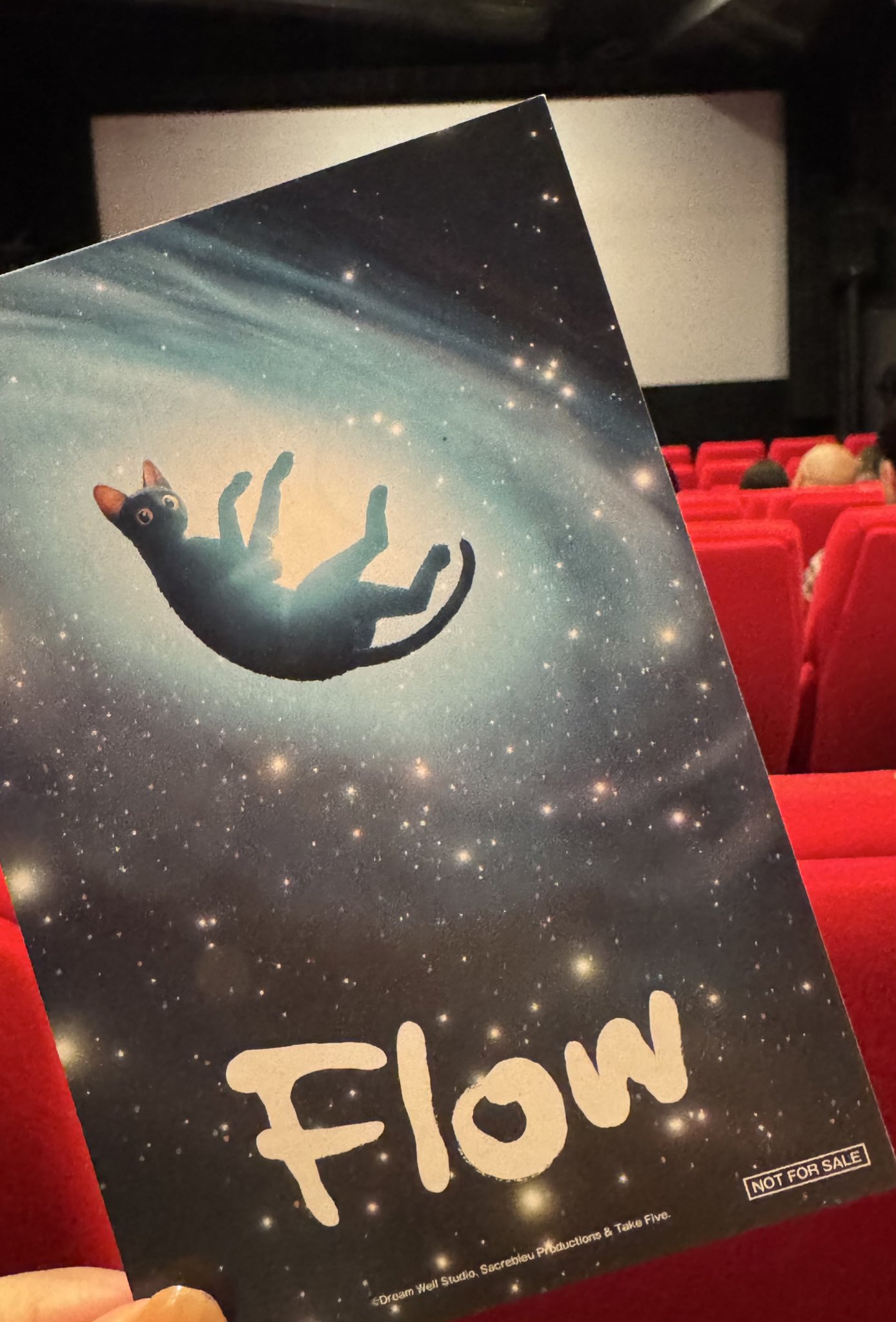 映画『Flow』入場者特典 ぬりえカード （8月16日～ 入場特典