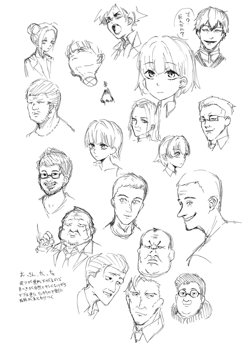 ひたすら顔を描いた 