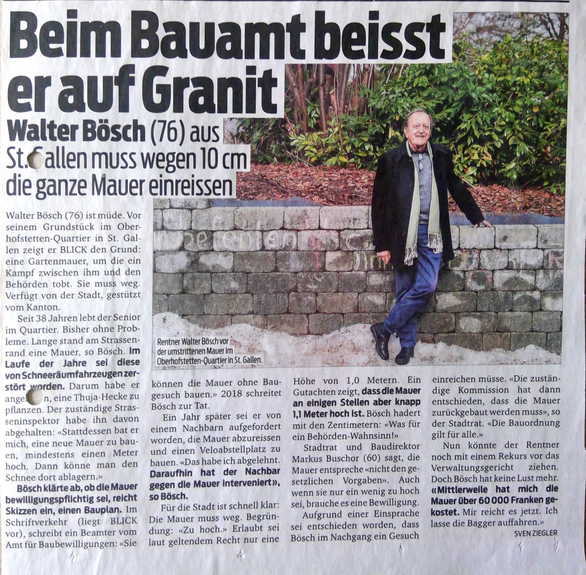 Ich kämpfe seit 5 Jahren für Gerechtigkeit und gegen Beamtenwillkür!   
ICH BIN NICHT ALLEIN
Aargauer Kurt Meier (77) kämpft gegen Behörden-Gaga: Er hat 22'000 Franken für ein winziges Solarpanel verpulvert msn.com/de-ch/nachrich…