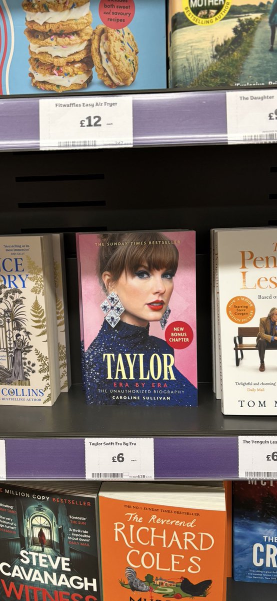 Well, this is exciting (to me, anyway). I've spent the last 10 months gloomily eyeing Sainsbury's book aisle, wondering why they didn't stock my lovely Taylor Swift book, Taylor: Era by Era. But it's just been released in paperback, and here it is!

Thank you to <a href="/OMaraBooks/">Michael O'Mara Books</a>.