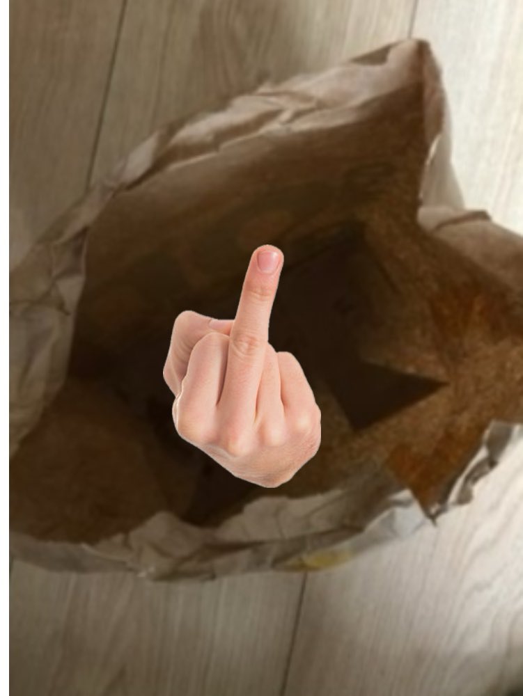 Obiased2024's tweet photo. Nico checking his McDonald’s bag for NIL money… https://t.co/JL7u1ySSnf