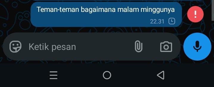 MI_BreakStigma's tweet image. Sepertinya ada gangguan saat mengirim pesan WhatsApp di grup. Pesan tidak terkirim dan muncul tanda seru, mungkin ada masalah dengan jaringan atau aplikasi WhatsApp saat ini.

#WhatsAppError #PesanTidakTerkirim #GangguanJaringan #AplikasiWhatsApp #MasalahTeknis #TandaSeru