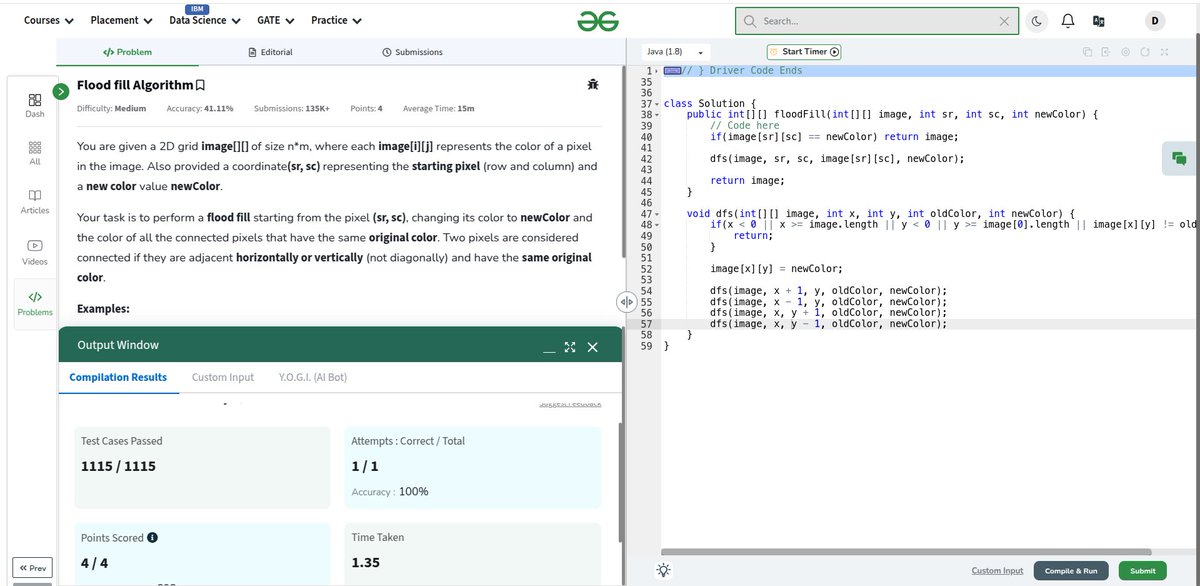 hi__dev__'s tweet image. Day-142 of #gfg160 and #geekstreak2024 
Today, I solved the problem of &quot;Flood fill Algorithm.&quot;
@geeksforgeeks