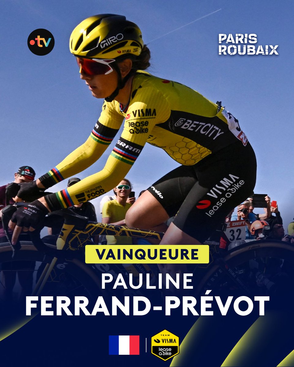 #ParisRoubaix｜👑 ELLE L'A FAITTTT ! QUELLE IMMENSE CHAMPIONNE !
Pauline Ferrand-Prévot remporte Paris-Roubaix 🏆🇫🇷