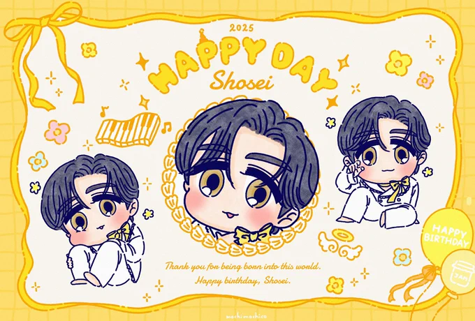 。.゜ :✿。.゜ :✿。.゜ :✿。.゜ :✿。.゜ :✿。.゜ :✿。.゜ :✿

        𝟐𝟎𝟐𝟓

     𝐇𝐚𝐩𝐩𝐲 𝐒𝐡𝐨𝐬𝐞𝐢 𝐃𝐚𝐲

        𝟎𝟒. 𝟏𝟑

。.゜ :✿。.゜ :✿。.゜ :✿。.゜ :✿。.゜ :✿。.゜ :✿。.゜ :✿

#祥生の25歳もはぴねしゅ
#HappyShoseiDay
#JO1大平祥生 
