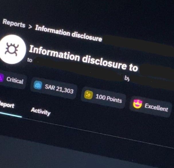 leetIbrahim's tweet image. سعدت بالحصول على مكافأة مالية بقيمة 21 الف ريال من منصة اكتشاف الثغرات @BugBountySA 

#BugBounty