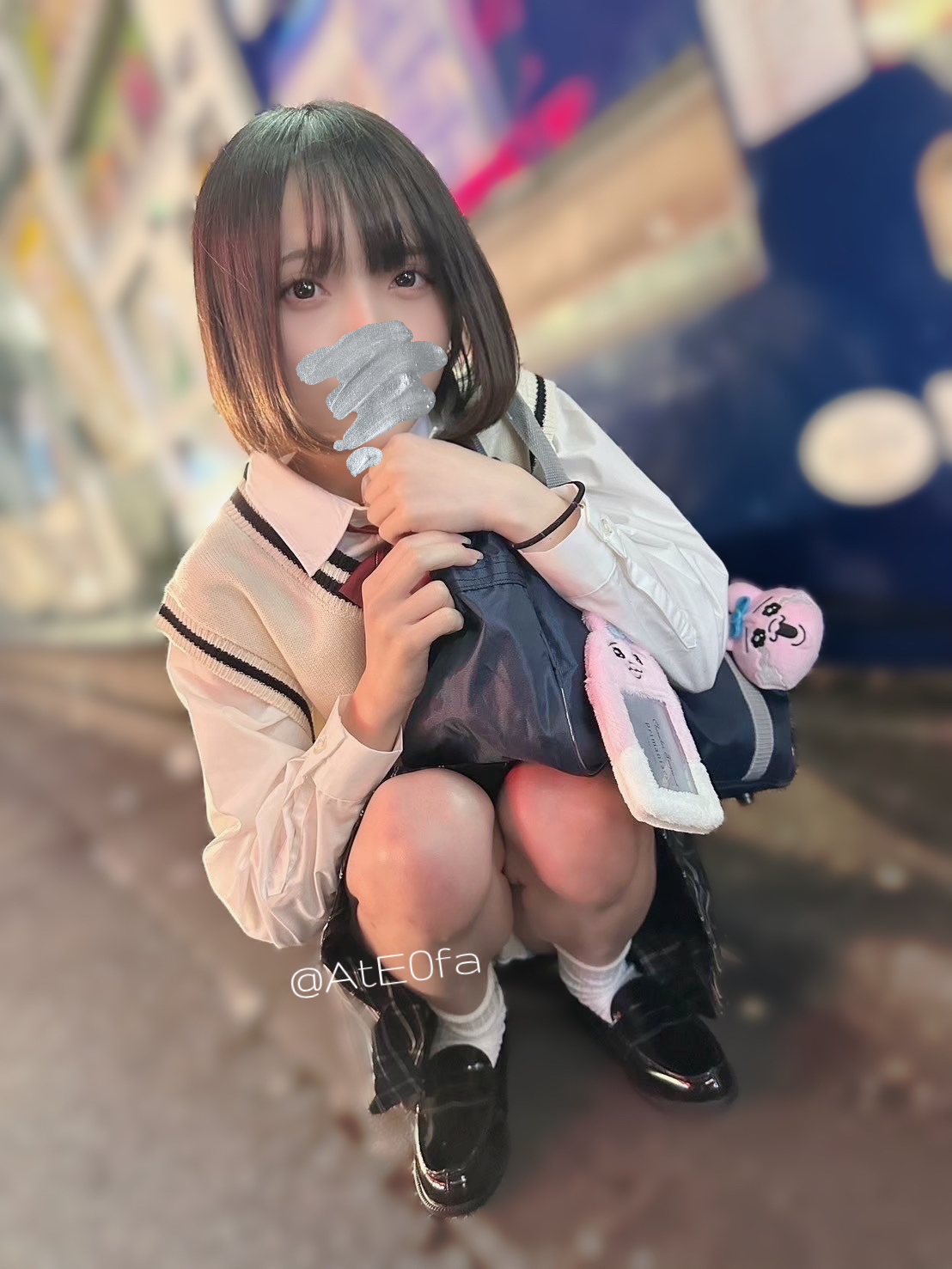 のんちゃのパンチラ（@AtE0fa）｜年上の男の人にいじめられたい、18歳です、