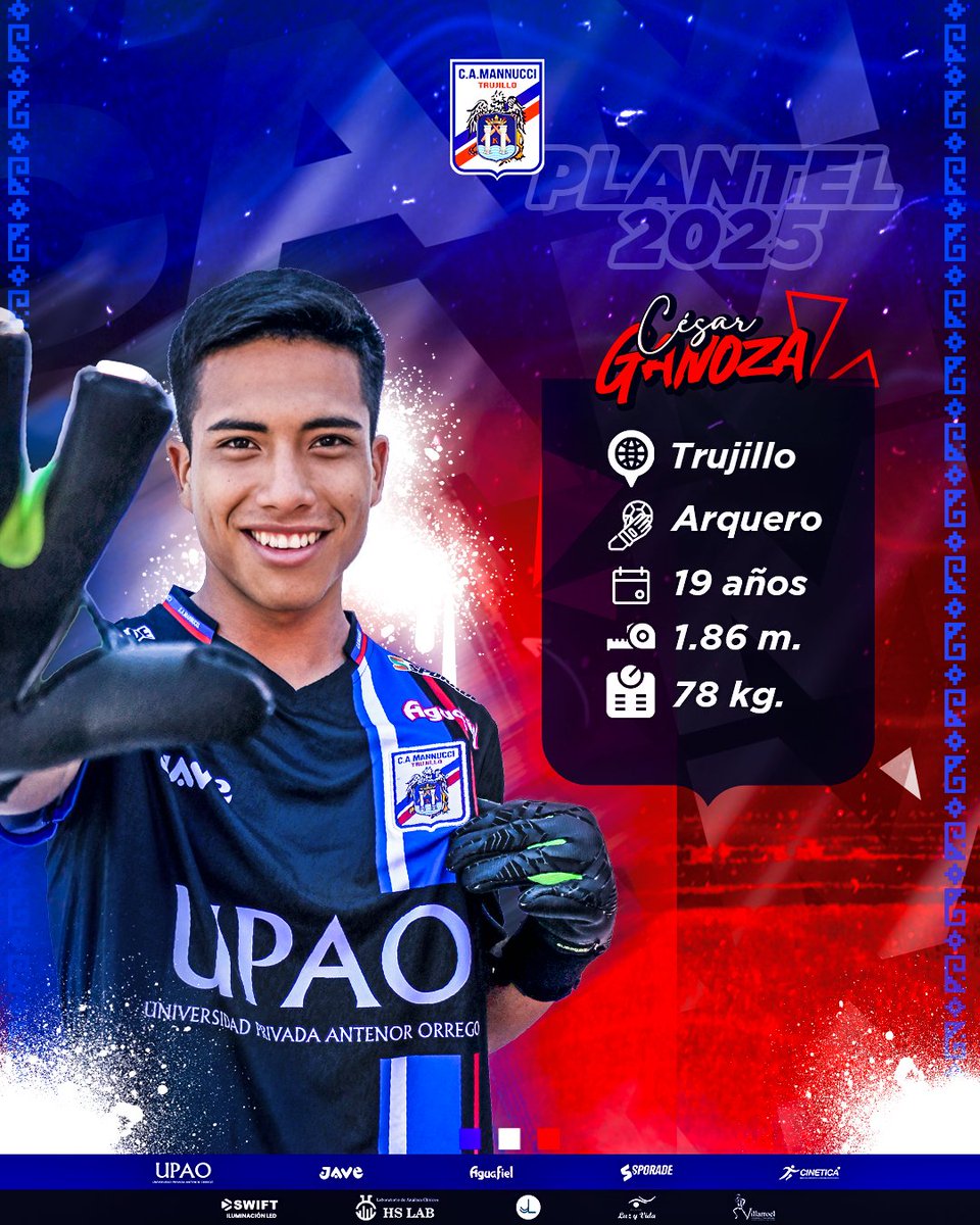 camannucci's tweet photo. ¡𝐂𝐨𝐧𝐨𝐜𝐞 𝐚 𝐥𝐨𝐬 𝐪𝐮𝐞 𝐥𝐮𝐜𝐡𝐚𝐫á𝐧 𝐩𝐨𝐫 𝐞𝐥 𝐫𝐞𝐭𝐨𝐫𝐧𝐨! 🏆⚽

Presentamos a los🧤🥅 𝐀𝐫𝐪𝐮𝐞𝐫𝐨𝐬 de nuestra Tricolor.
El experimentado uruguayo @FranCasanova97, el nacional Sub23 Jesús Rossi y el canterano trujillano César Ganoza.

#FuerzaMannucci 🟦⬜️🟥 https://t.co/HohotdB7Py