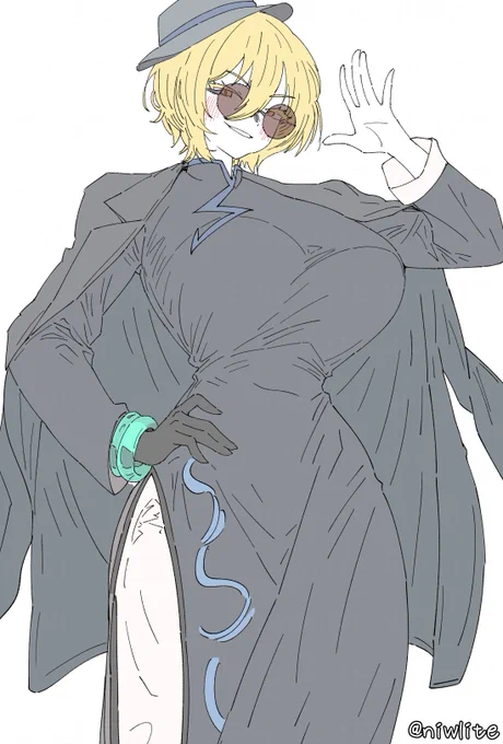 (東部センク協会3課のドンキホーテ描いちゃった…)#お前の絵柄に絶対合うのに何で描かないのってキャラをフォロワーさんが教えてくれる 