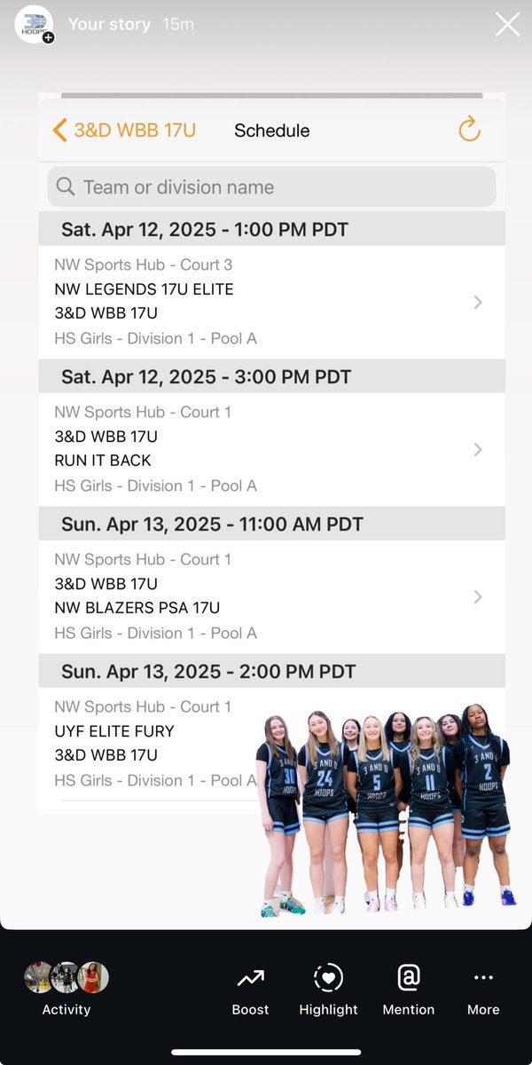 3andDhoops's tweet photo. 3&amp;D WBB Schedule for Centralia this weekend.  #EOT https://t.co/RUAvZJcKDj