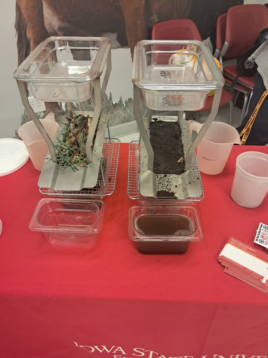 At animal learning day this morning sharing how farmers recycle manure. Play our manure injection beanbag toss. Look at our soil runoff simulation, or make a worm composting bin. All ways farmers are improving sustainability.