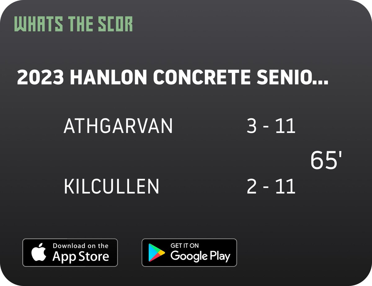 John O'Mullane (@omullanejohn) on Twitter photo Get Live Score Updates straight to your phone, download Whats The Scor. Follow us on <a href="/WhatstheScor/">Whats The ScΓ³r</a> Get Live Score Updates straight to your phone, download Whats The Scor. Follow us on <a href="/WhatstheScor/">Whats The ScΓ³r</a>