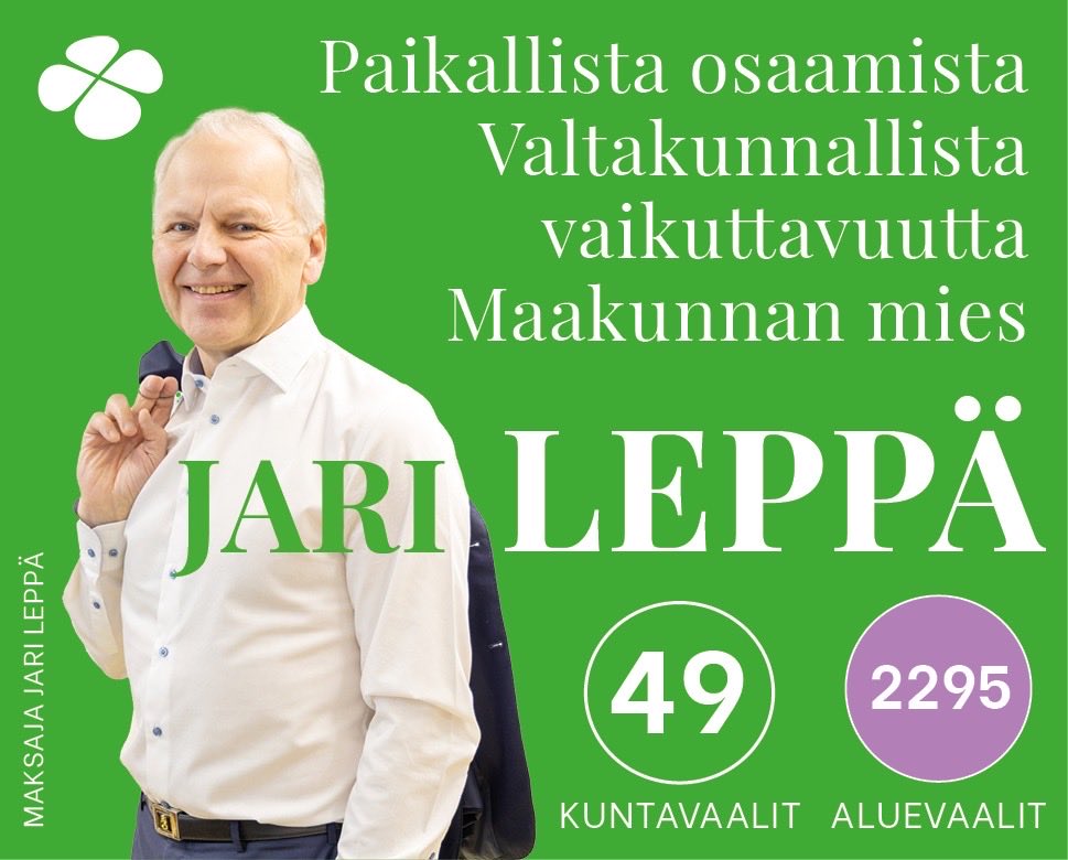 Muista käyttää äänioikeuttasi.