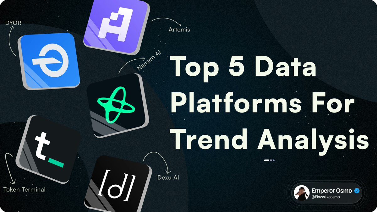 Flowslikeosmo's tweet photo. Data is Digital Gold.

If you know how to use it and where to find it, you can front run the crowd.

Here are my 5 favorite data apps that help me spot trends easily. 🧵⬇️ https://t.co/gN6hkbhwUR