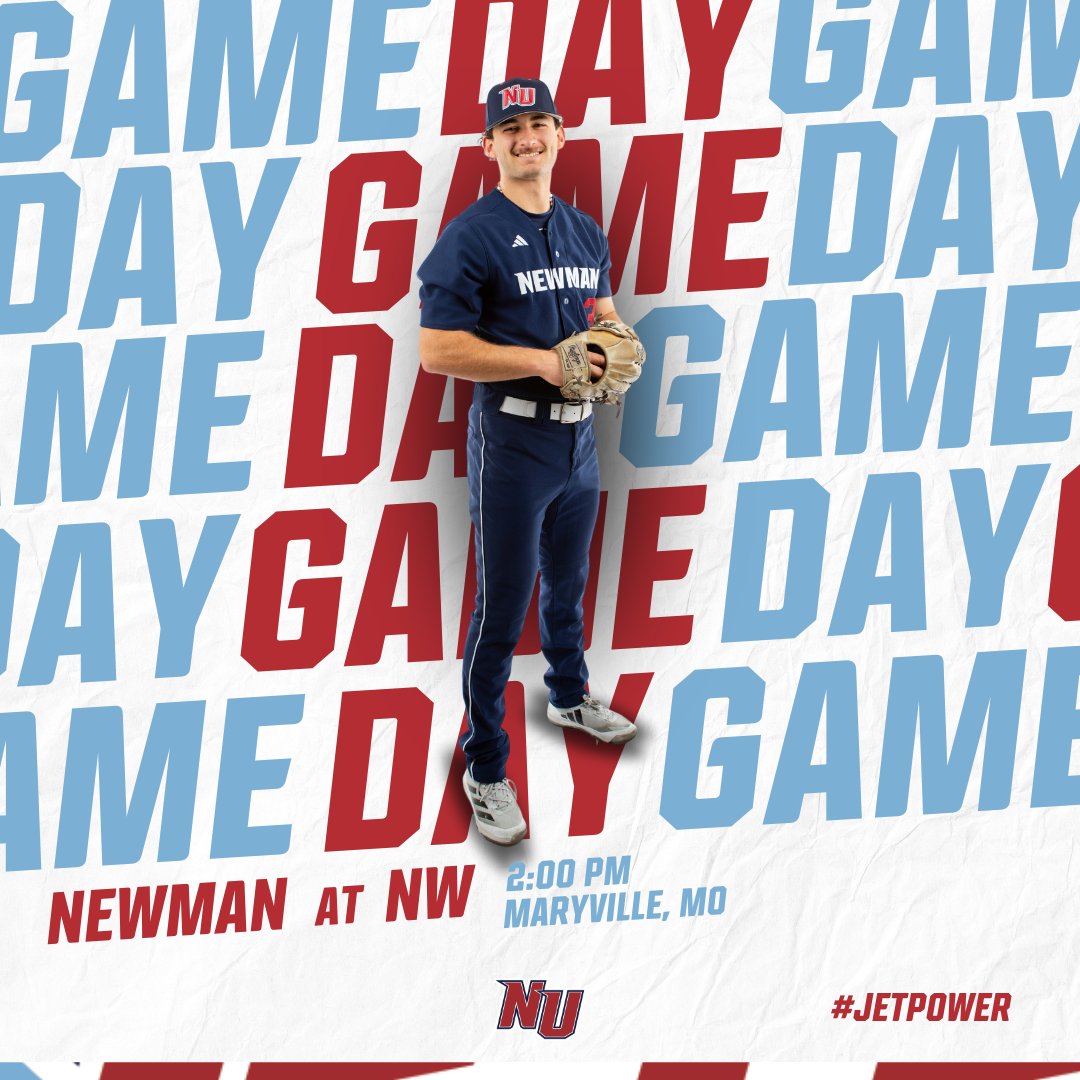 Newman Athletics (@newmanjets) on Twitter photo Game Day❗
🆚Northwest
📍Maryville, MO
🕔2:00 PM
📺bit.ly/3IXPTFh
📊bit.ly/3NIjDtC
#JetPower✈️ x <a href="/NewmanJetsBSB/">Newman Baseball</a> Game Day❗
🆚Northwest
📍Maryville, MO
🕔2:00 PM
📺bit.ly/3IXPTFh
📊bit.ly/3NIjDtC
#JetPower✈️ x <a href="/NewmanJetsBSB/">Newman Baseball</a>