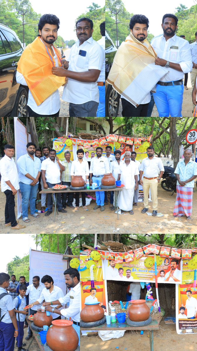 iam_vibi's tweet photo. Cooling down summer the #TVK way with refreshing care for our people!
Great work from #Alwarkurichi team for organizing the much needed relief for the people. https://t.co/FslT05ro2G