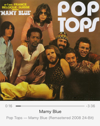 HosonoShotgun's tweet photo. #NowPlaying1971
#PopTops
#MamyBlue
深夜放送が誰しも当たり前のように聴いていた頃 "Ooh mamy, Ooh mamy, mamy, blue..."と暗い歌が毎晩のようにラジオからかかっていた。
この同じ曲は他に3〜4グループぐらいのアーティストが歌っていたと思う。米よりも日だけで流行っていたような印象だった。 https://t.co/Xwrid8ukFE