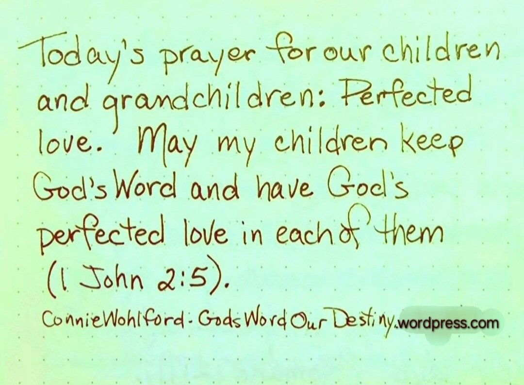 wohlford_connie's tweet photo. Today for our #children and #grandchildren: perfected love.
#perfectlove #perfected #GodsWord #Word #GodsWordOurDestiny ##GodsLove #perfect https://t.co/exXzjjnuoM https://t.co/KBSoXchvsX
