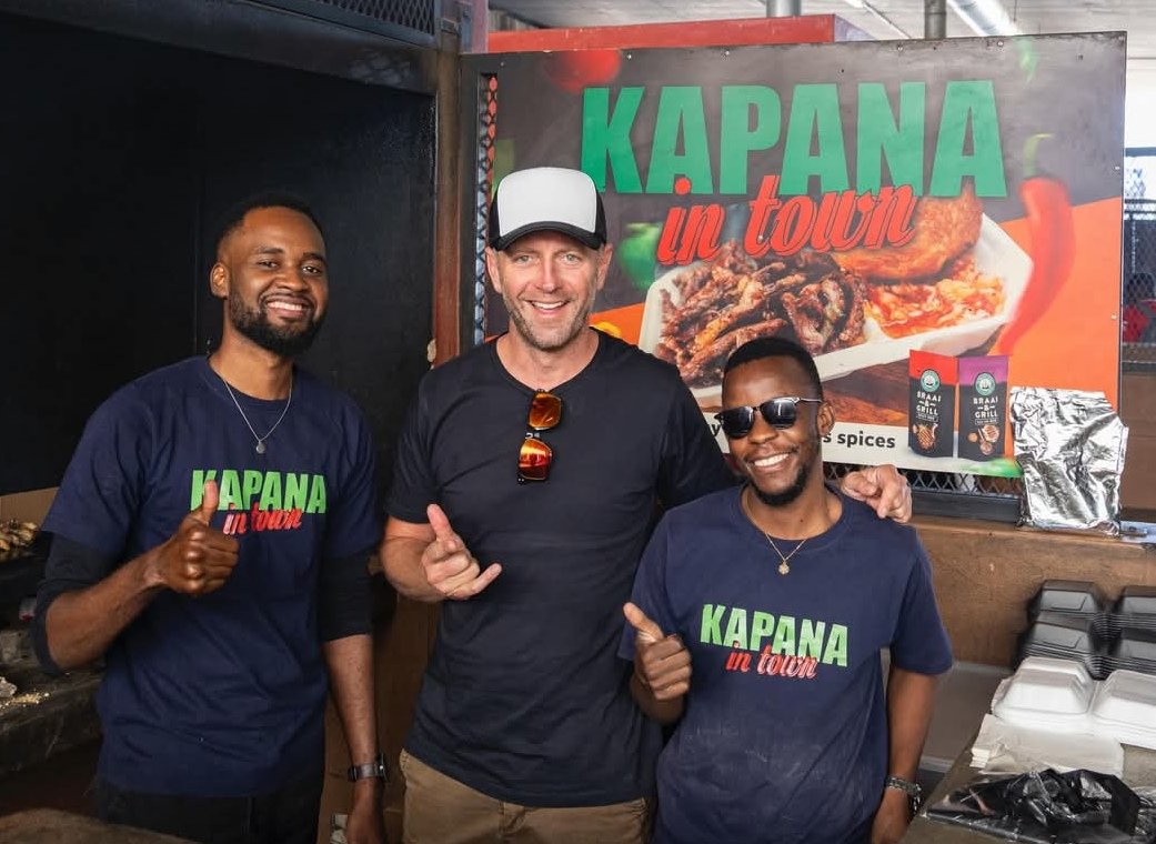 🚀 Exciting News! 🚀

Kapana In Town had an amazing time hosting Jan Braai and his crew for his show on KykNet (DSTV)! 🎥🔥 We shared our passion for kapana, the vibrant energy of our spot, and the taste of Namibian street food culture

The episode will air later this year-