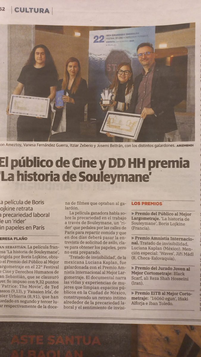 flamingo_films's tweet photo. 3 premios del público para 3 películas en 5 días:

🏅El año nuevo que nunca llegó | #DAFilmFestival
🏅Young Hearts | @FestivalCINHOMO
🏅La historia de Souleymane | @GizaZinemaldia

¡¡¡Gracias!!! https://t.co/23heWdH18J