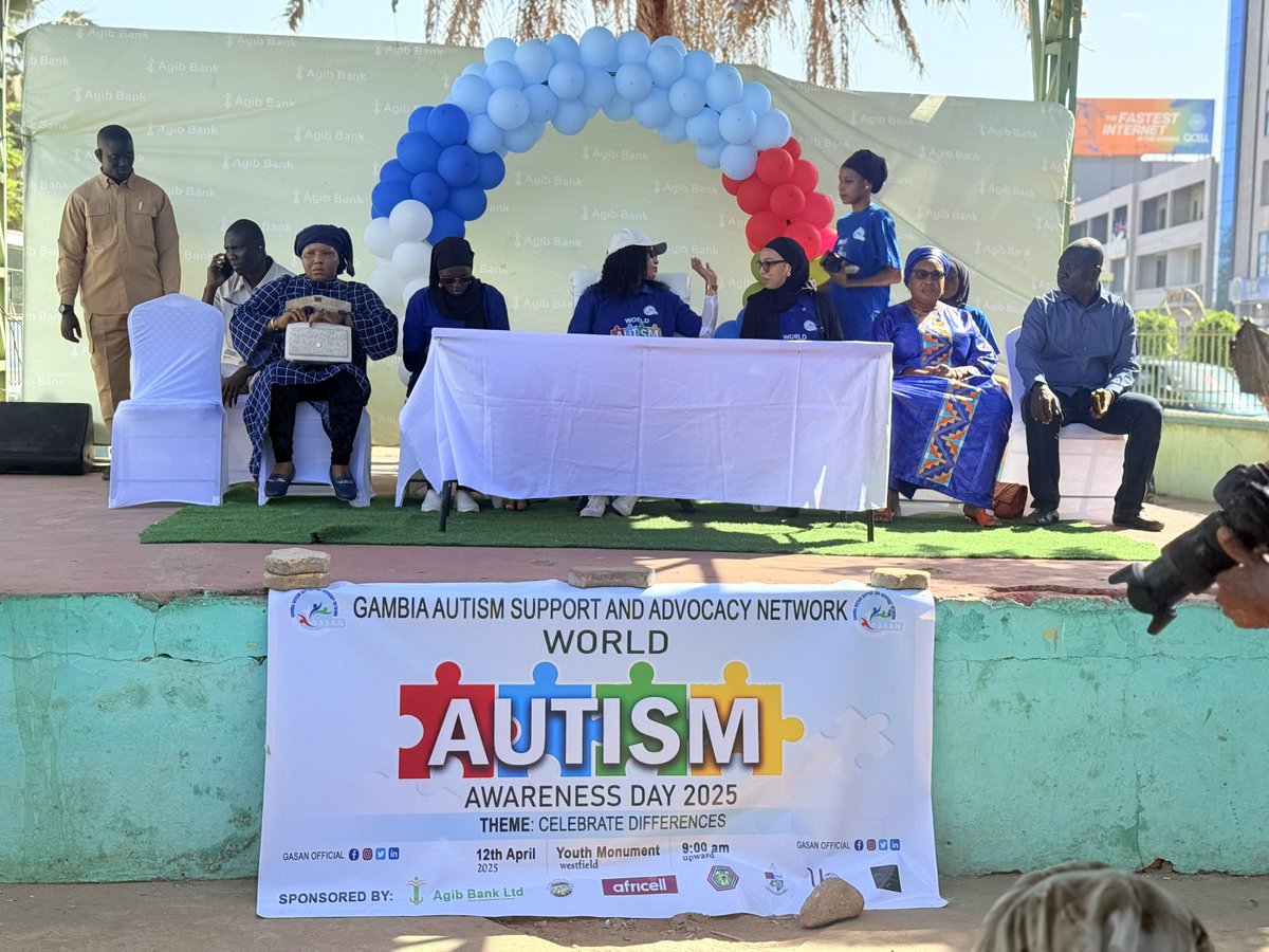 Agibbanklimited's tweet photo. As sponsors of the World Autism Awareness Day celebration organized by the Gambia Autism Support and Advocacy Network, we wish to continue rendering support to enhance our health system and the differently abled in the country. 

Your Investment Partner! https://t.co/TJYrLhmGo4