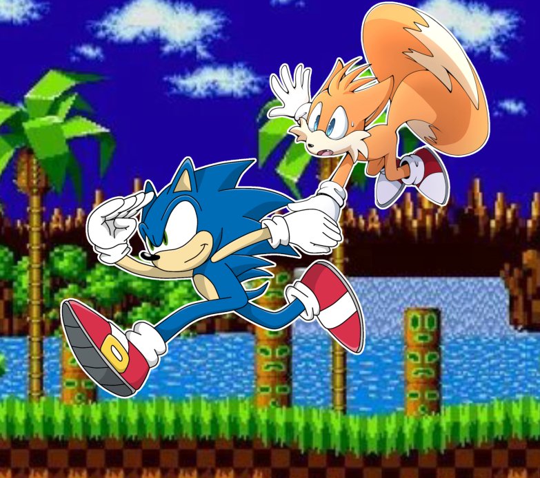 Silly art collab I made with my incredible bestie <a href="/Nutty__Fox/">Nutty Fox</a> (he drew this super cool Tails)!

Thanks for the chance bestie, you rock!