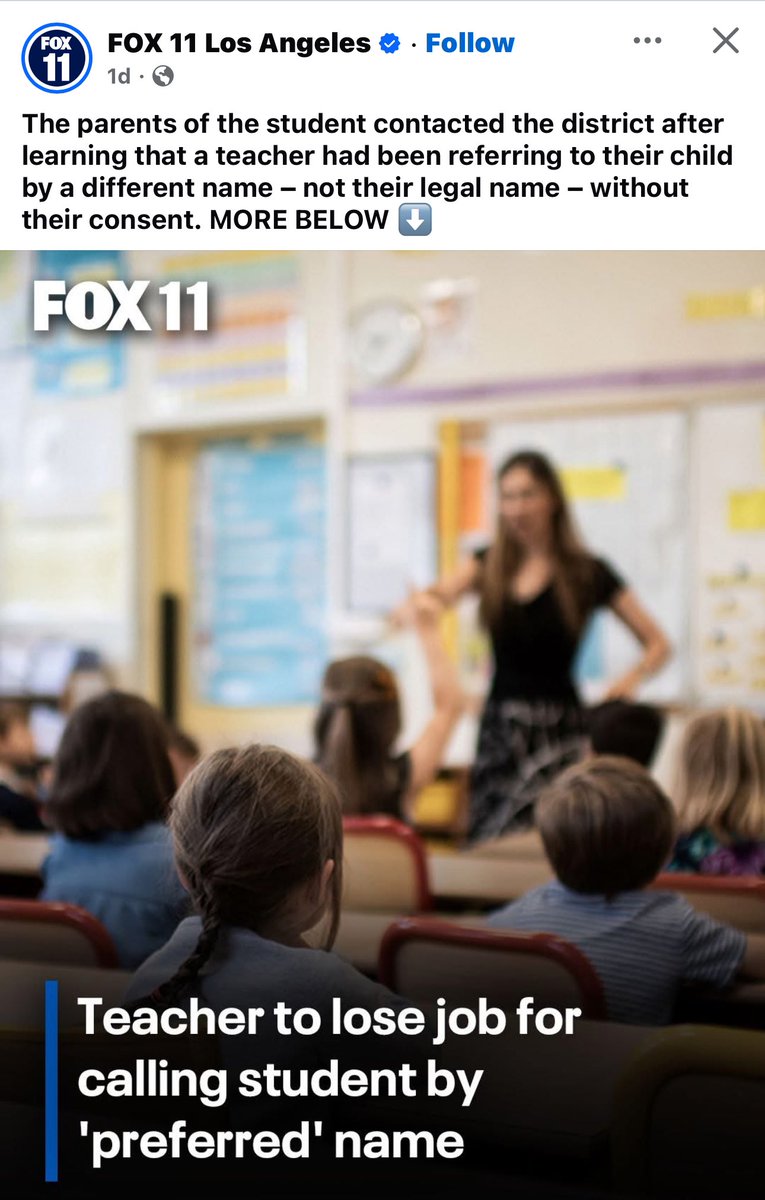 At the end of the day, that child is under the guidance of a parent/guardian.  The name in the central office database is what children should be referred to as, unless altered by a parent/guardian.

<a href="/ChiPubSchools/">CPS - Chicago Public Schools</a>
<a href="/CTULocal1/">Chicago Teachers Union</a>
<a href="/ChicagosMayor/">Mayor Brandon Johnson</a>

<a href="/Graz74/">Dr. Anthony Grazzini</a>
<a href="/SubxNews/">SubX.News®</a>

<a href="/rolandsmartin/">rolandsmartin</a>