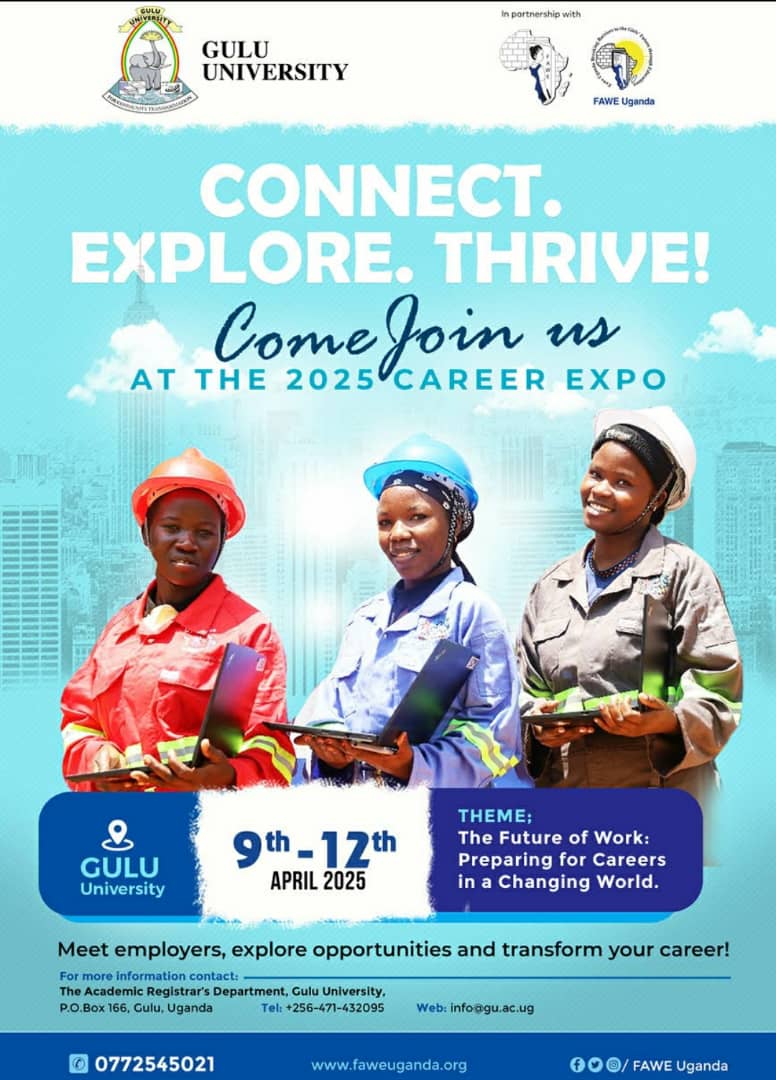 Colleagues let's all make it to the Gulu University playground for the grand finale #FAWE #for community transformation # Gulu University