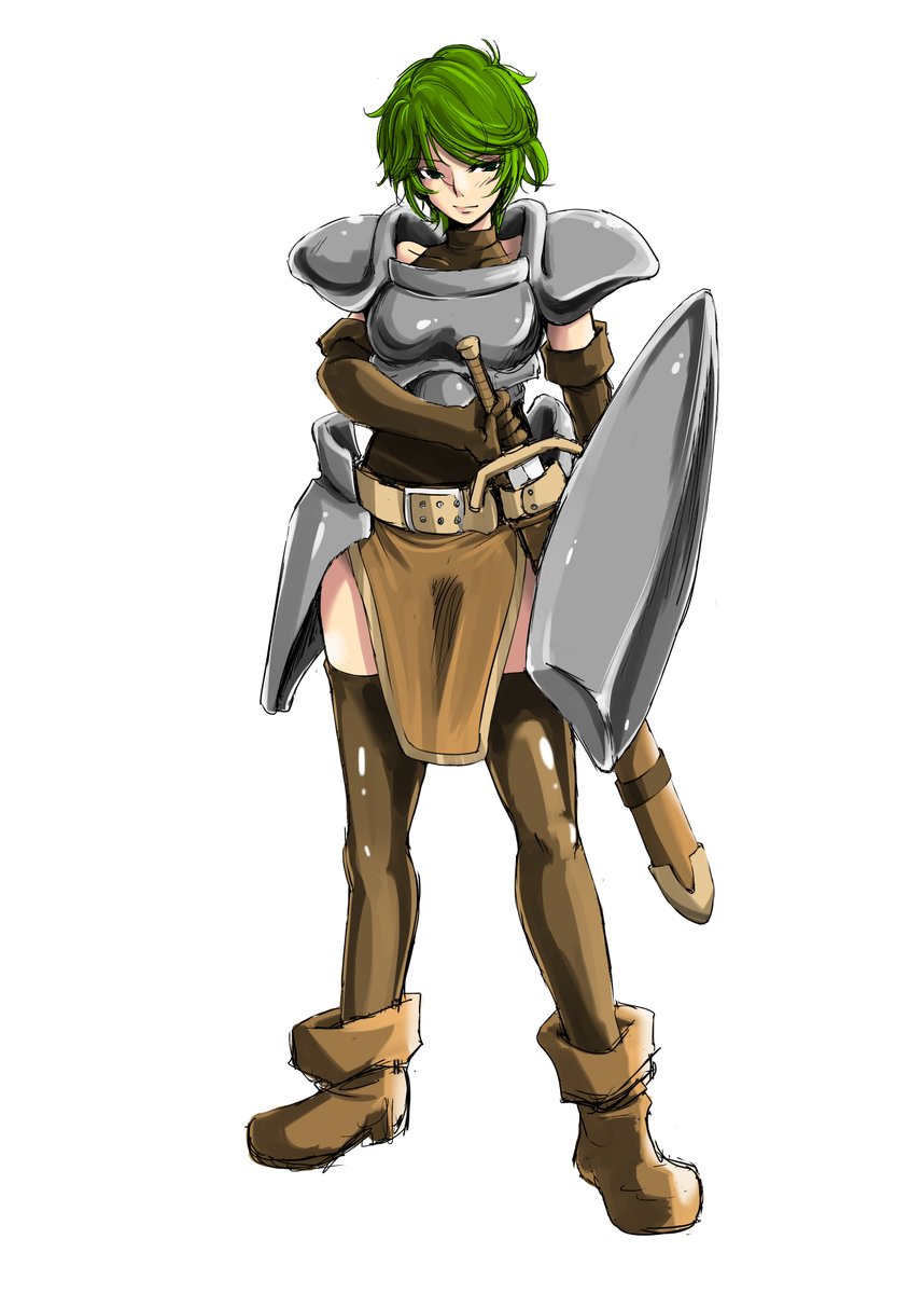 #フォローしなくていいから俺の描いた女キャラ見てくれ
ヘキサ重装組 