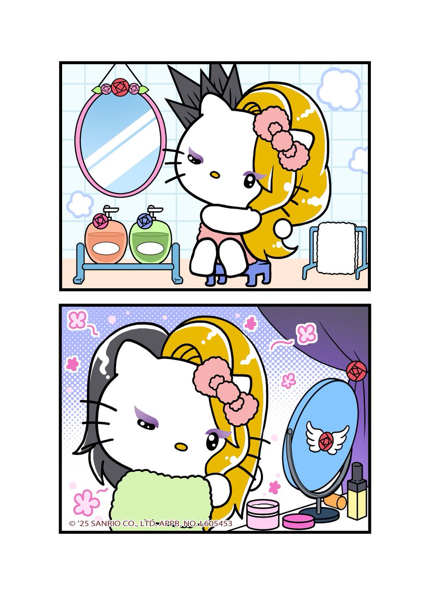 yoshikitty's tweet photo. 🔥お知らせ🔥

サンリオキャラクター大賞の投票期間中、去年も大人気だったyoshikittyの特別イラストやマンガを投稿していくよ！楽しみにしててね～✨️

サンリオキャラクター大賞 投票リンク👇
https://t.co/iSMwjbGTHr

@YoshikiOfficial @sanrio_ranking
#サンリオキャラクター大賞 #SanrioCharacterRanking #yoshikitty #YOSHIKI  #TeamYoshikitty
