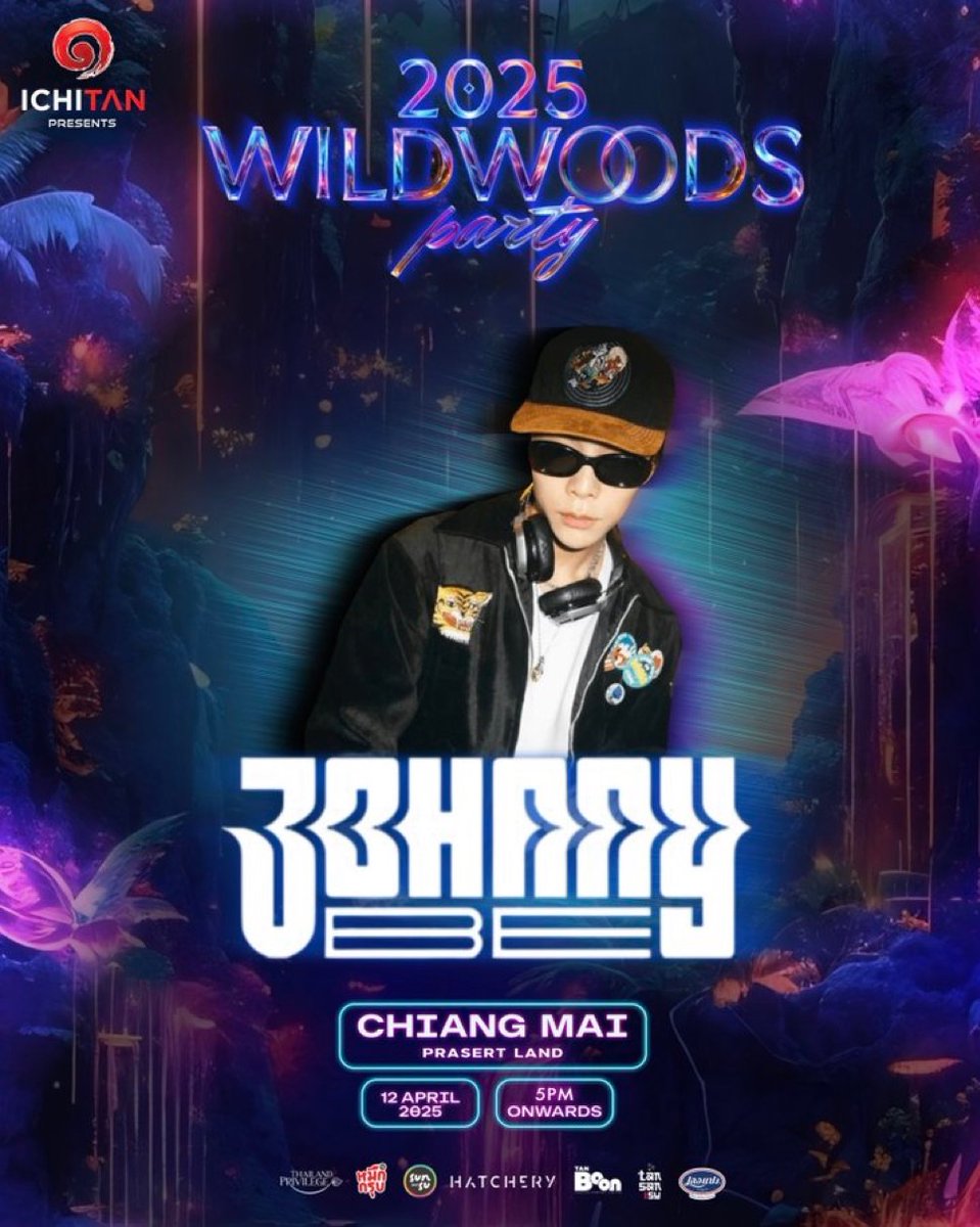 JohnnystreamTH's tweet photo. Pls rt and drop the tags 👇

DJ JOHNNY BE is back with 2025 ‘WILDWOODS PARTY’ at Chiang Mai!

#JOHNNYBEinCHIANGMAI
#JOHNNYBE
#2025WILDWOODSPARTY 
@HATCHERY_TH 

#JOHNNY #JOHNNYSUH  #쟈니 https://t.co/bzugODpHzo