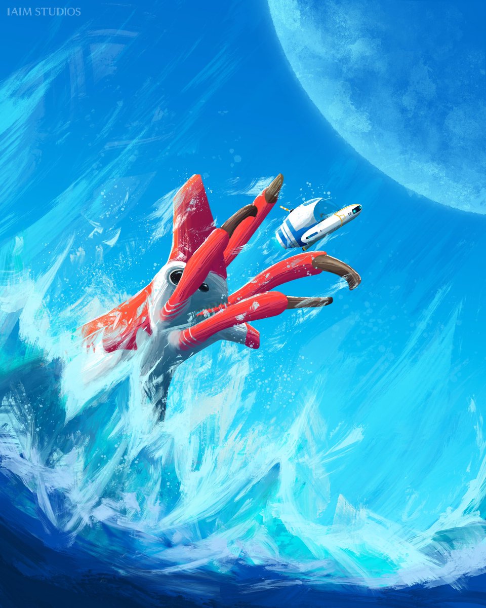 1aim_studios's tweet photo. #subnautica reaper leviathan art https://t.co/AFws7bvona