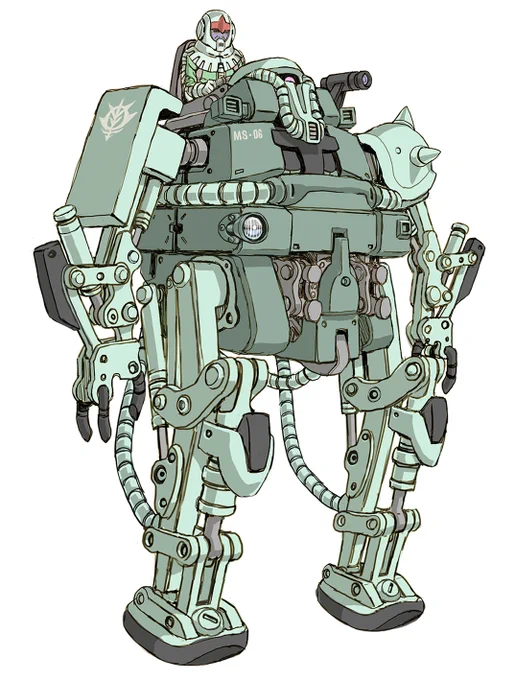 むかし描いたザク1。 