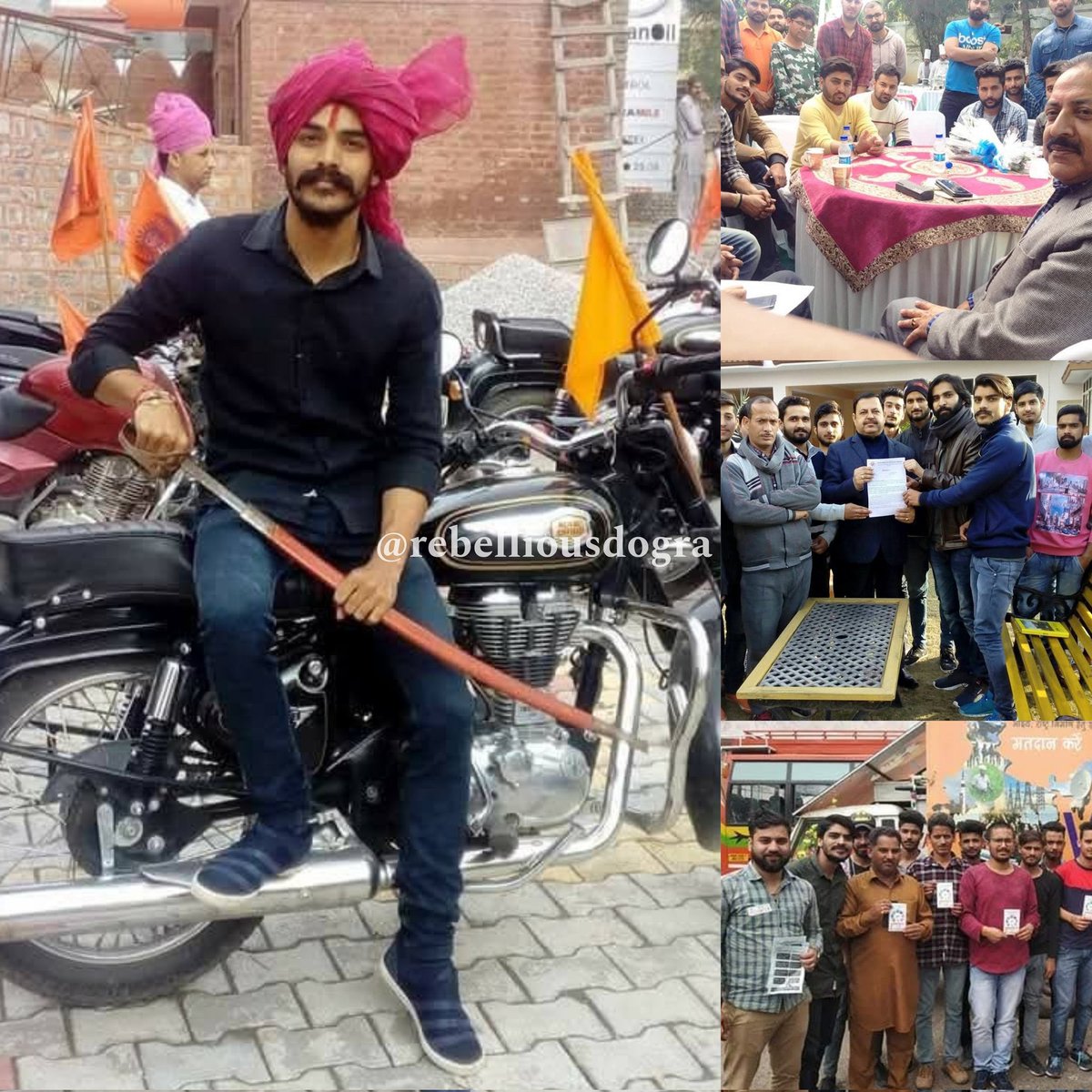 beingammy0013's tweet image. रियासी जिले के भाजपा नेता &quot;विशाल सिंह&quot; को लिंक रोड जम्मू में दूध लेने आई बुजुर्ग महिला से चेन स्नैचिंग करते हुए पकड़ा गया!
स्थानीय लोगों ने वहीं दबोचा आधा सिर, आधी मूंछ और एक भौं कटवा बाजार में निकाली परेड

Bj pee ka beta #VishalSingh Jammu ka Chor