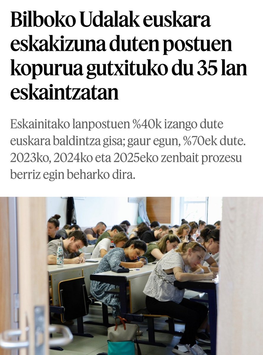 Euskaldunok izugarrizko oldarraldia bizi dugu eta alderdi abertzaleak ez dira maila ematen ari, batzuk zuzenean olatu euskarofobora igo dira... 

Noiz demontre emango diote gai honi behar duen zentralitatea? Ez dakit jabetzen garen egoeraren larritasunaz.