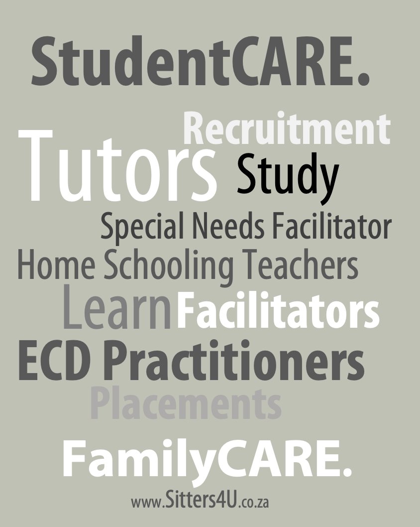 Whether it’s #remedial #help or #gifted #learning, our #Teachers bring structure &amp; results #home.
#SmartSchooling #HomeEd #EarlyChildhoodCare #Recruitment in #Gauteng #CapeTown #Placement #Nationally

 sitters4u.co.za