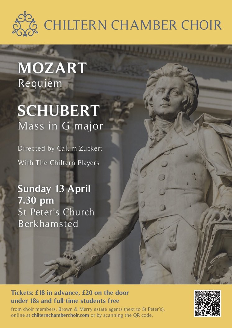 Tomorrow night, folks! Last chance to buy tickets at the advance price (closes 9.30 pm this evening). We adore singing the Mozart Requiem and it’s sounding great - hope to see you there!