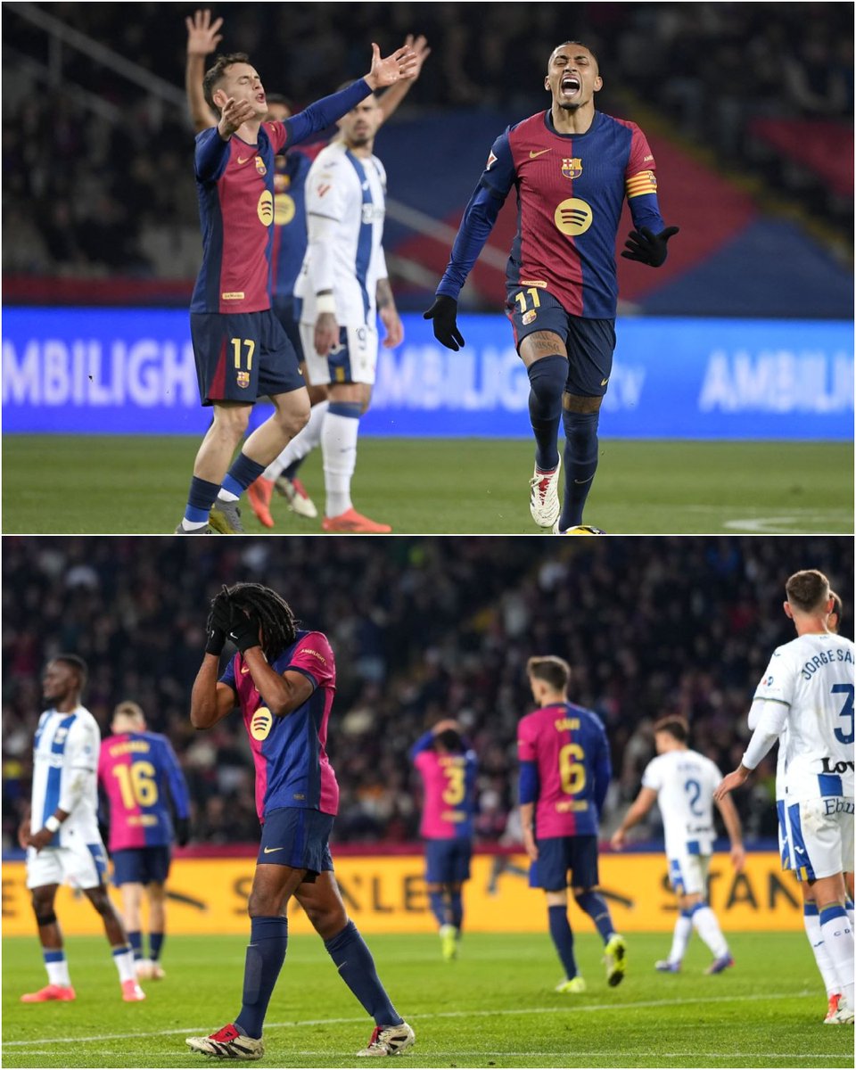 برشلونة خسر مرتين أمام ليجانيس في 10 مواجهات تاريخية في جميع المسابقات.❌🔥

ليجانيس اقتنص الثلاث النقاط بالفوز على برشلونة في الذهاب 1-0

فهل هي ليلة الثأر من هزيمة الدور الأول؟⌛

#السبت_الكروي