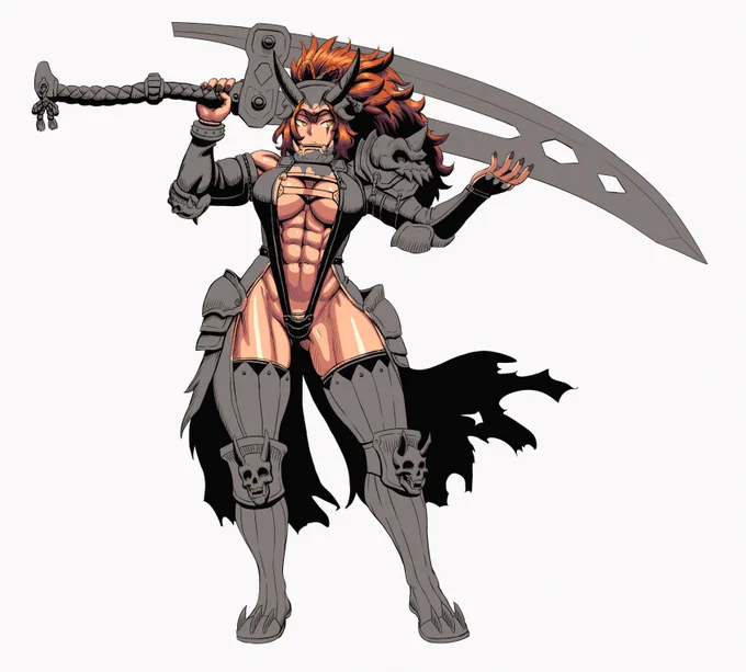 Buff oni girl is slowly progressing  