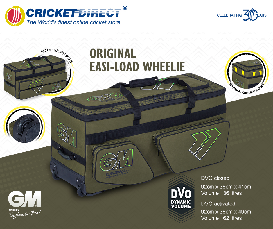 CricketDirect's tweet image. Say goodbye to struggling with heavy cricket bags! The GM Original Easi-Load Wheelie Bag is designed for effortless transport, giving you more time to focus on the game.

#GunnAndMoore #EasyLoad #WheelieBag

ow.ly/eVF450Vuv5e