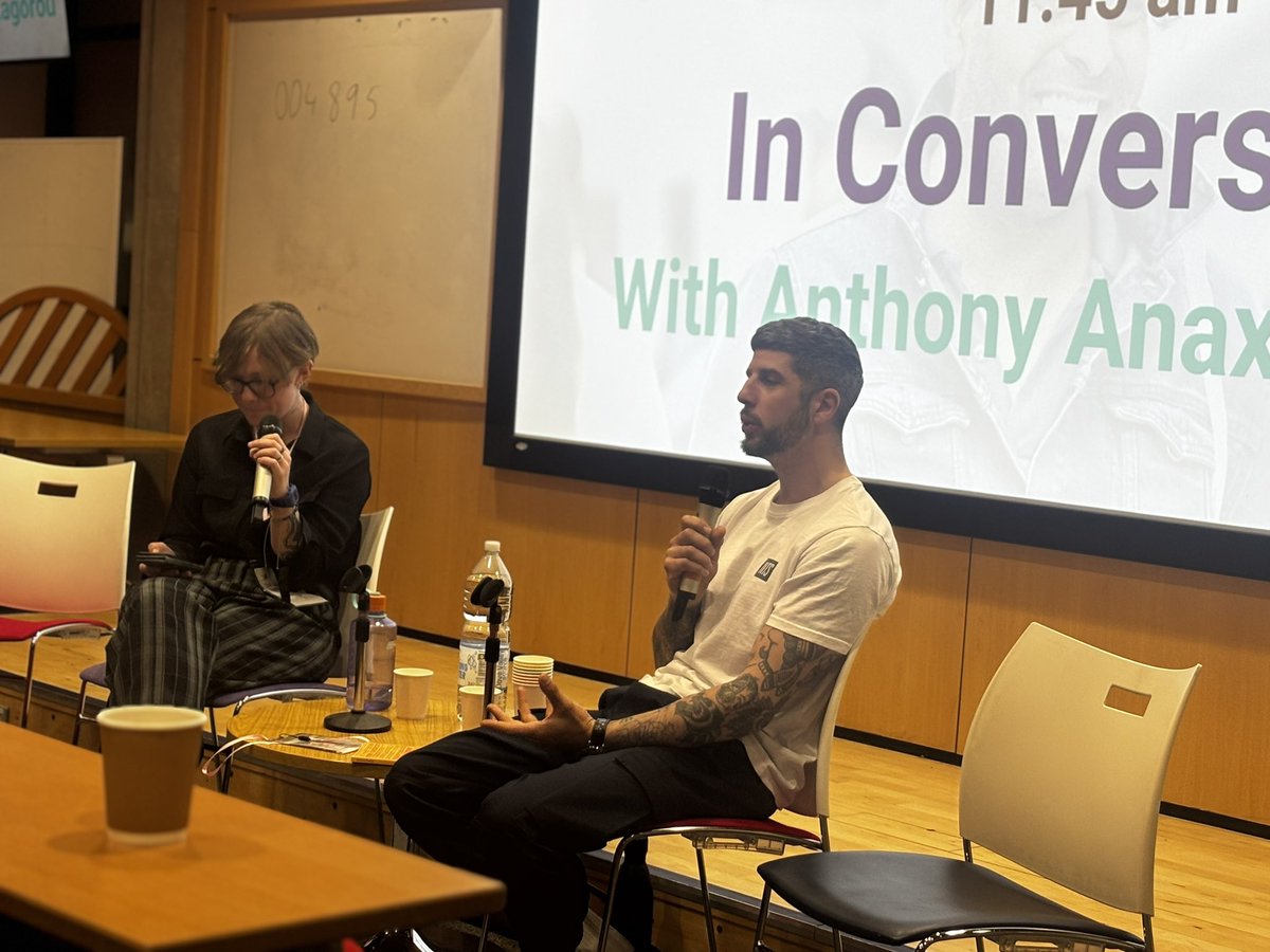 UofLWriting's tweet image. “You either write because there is something you want to say, or something you want to find out” - Anthony Anaxagorou
@WritingEM #Wemconf25