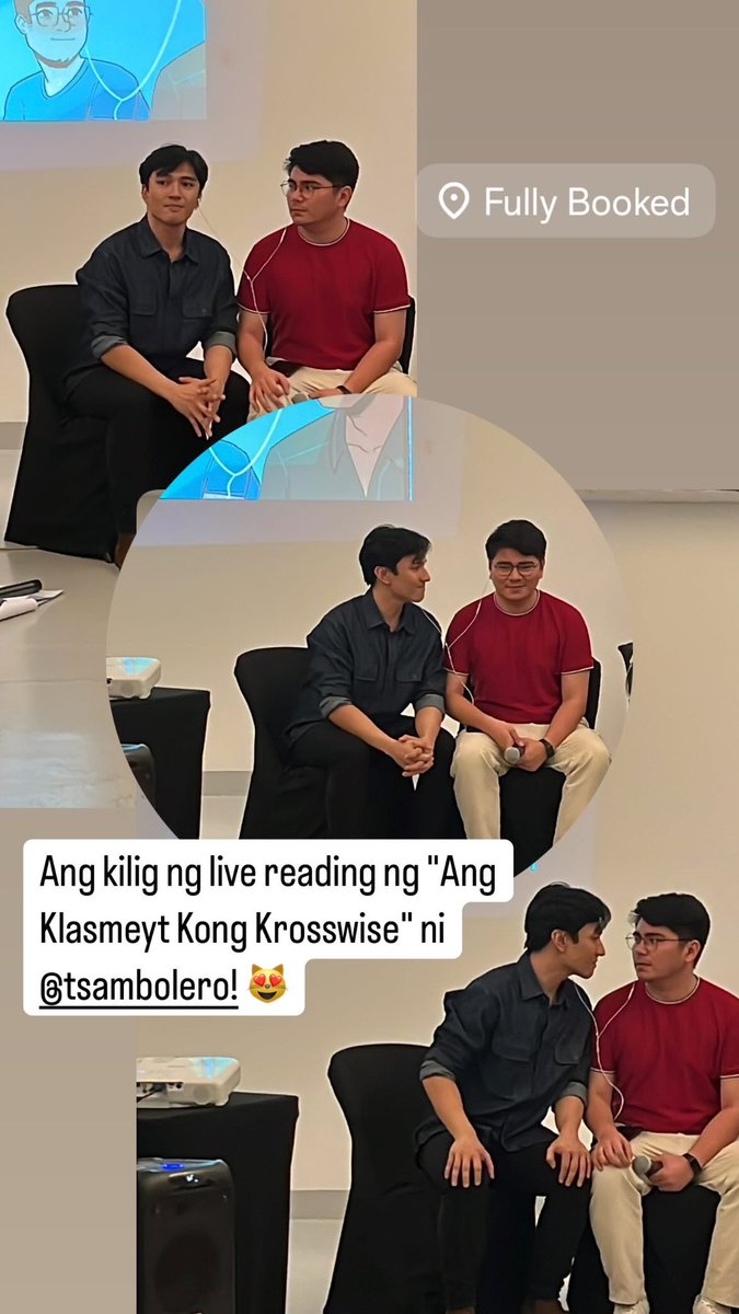 KOMIKET (@komiketph) on Twitter photo KILIG SA LIVE READING?!? The live reading of <a href="/tsambolero/">ᴛꜱᴀᴍʙᴏʟᴇʀᴏ</a>'s "Ang Klasmeyt Kong Krosswise" was super 🔥😻✨
Katch this story in Alapaap, and find more 🇵🇭 komiks to enjoy at Fully Booked!
#komiketfullybooked
#komiket2025 KILIG SA LIVE READING?!? The live reading of <a href="/tsambolero/">ᴛꜱᴀᴍʙᴏʟᴇʀᴏ</a>'s "Ang Klasmeyt Kong Krosswise" was super 🔥😻✨
Katch this story in Alapaap, and find more 🇵🇭 komiks to enjoy at Fully Booked!
#komiketfullybooked
#komiket2025